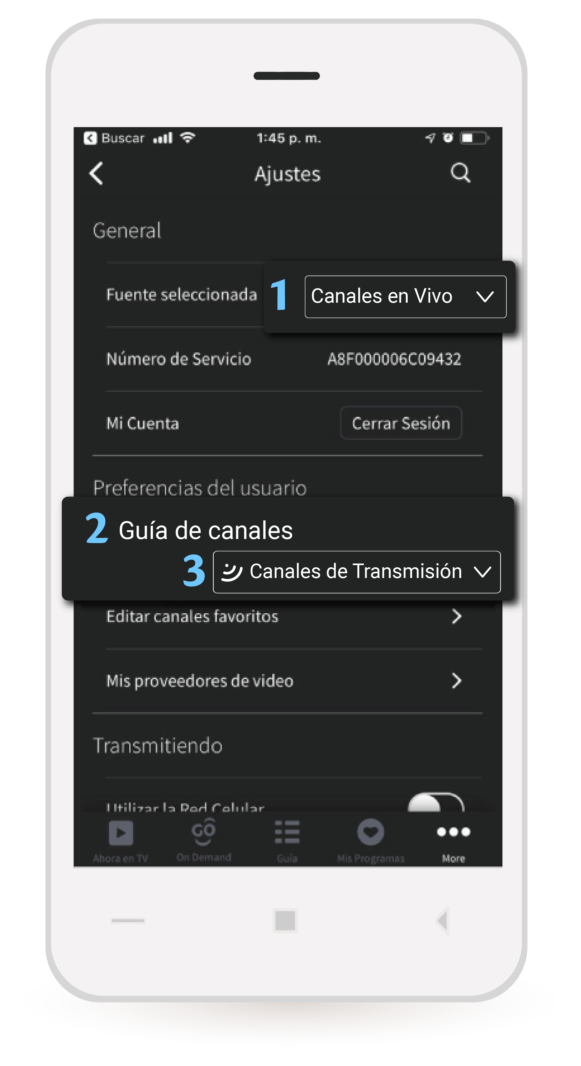 aw-Tigo One Tv iOS Paso 1 Canales en Vivo