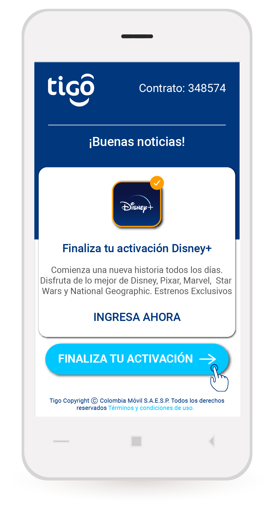 aw-terminos y condiciones Disney plus app